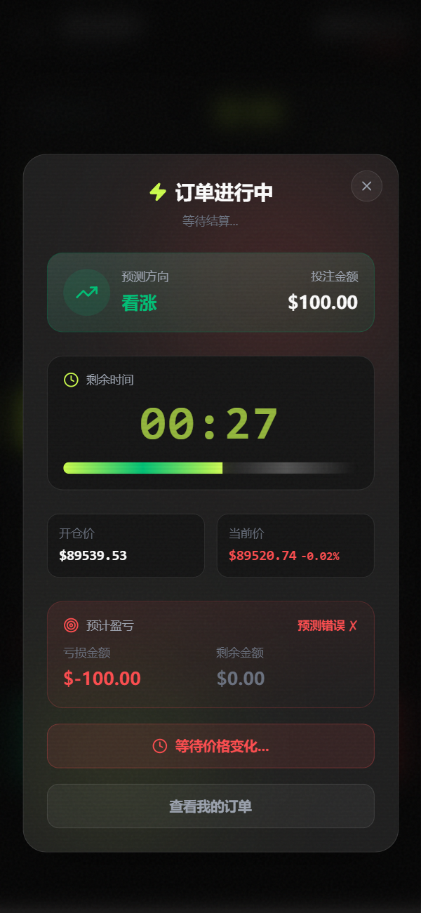 期权交易，秒合约交易所